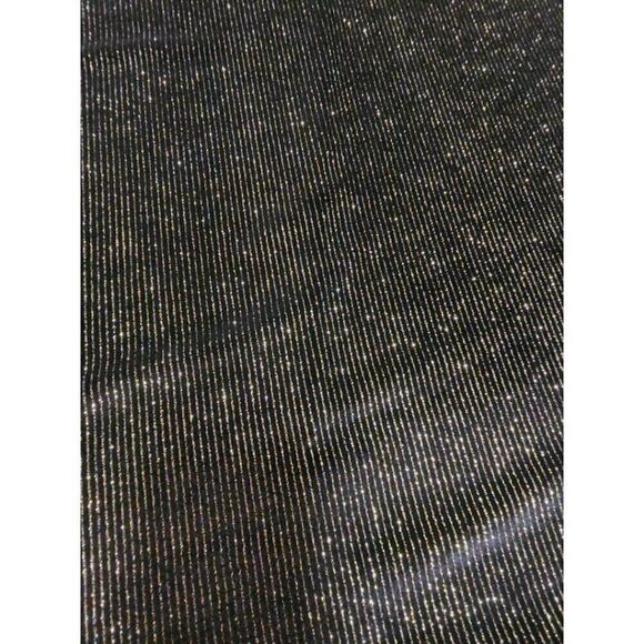 Women's Sam Fashion New York Black Gold Sparkly Elastic Long Skirt Size XSmall - Picture 7 of 7
